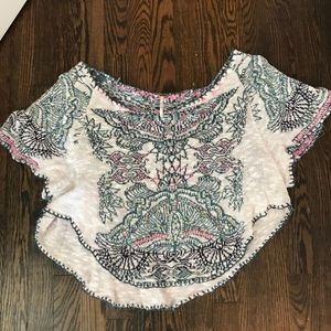 Free People stitched-flowy top!